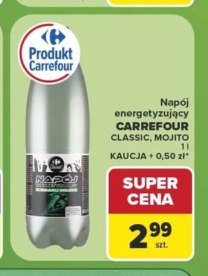 Napój energetyzujący Carrefour Classic promocja w Carrefour
