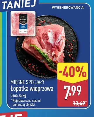 Łopatka wieprzowa Mięsne Specjały promocja w Aldi