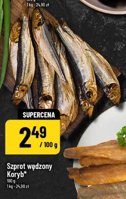 Szprot wędzony Koryb promocja w POLOmarket