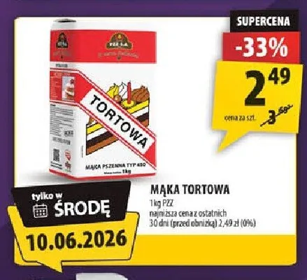 Mąka tortowa PZZ promocja w Arhelan