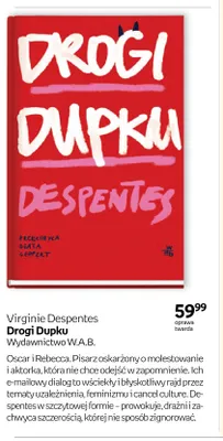 Książka Drogi Dupku promocja w Empik