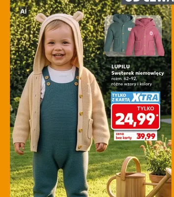Sweterek niemowlęcy rozm. 62-92 Lupilu promocja w Kaufland