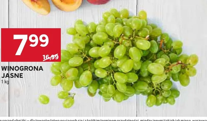 Winogrona jasne promocja w Stokrotka