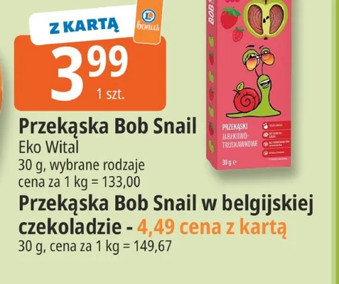 Przekąska Bob Snail promocja w Leclerc
