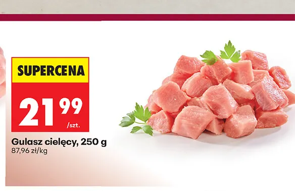 Gulasz cielęcy promocja w Biedronka