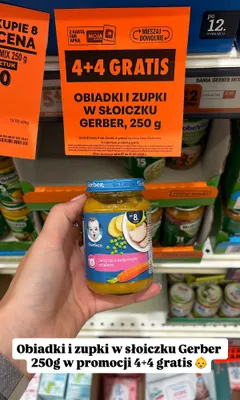 Obiadek Jarzynki z delikatnym schabem Gerber promocja w Biedronka