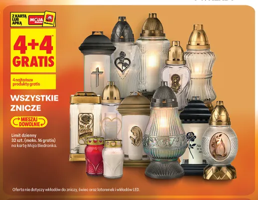 Znicze promocja w Biedronka