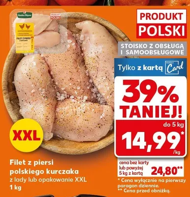 Filet z piersi polskiego kurczaka z łopatką do pieczeni promocja w Kaufland