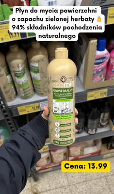 Płyn do mycia powierzchni uniwersalny o zapachu zielonej herbaty promocja w Kaufland