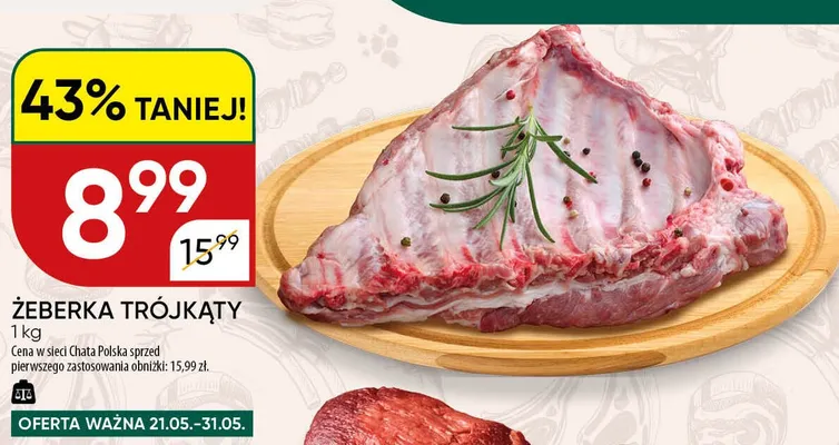 Żeberka trójkąty Chata Polska promocja w Chata Polska