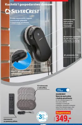 Robot do mycia okien Silvercrest z funkcją spryskiwania promocja w Lidl
