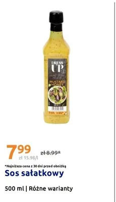 Sos sałatkowy Dress Up Mustard Honey promocja w Action