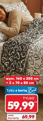Pościel dwustronna 160x200 + 2x 70x80 cm promocja w Kaufland