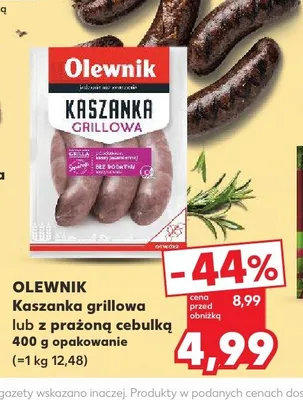 Kaszanka grillowa Olewnik promocja w Kaufland