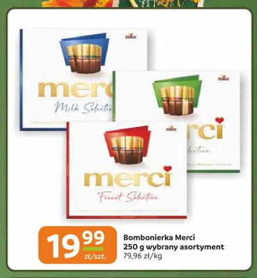 Bombonierka Merci Milk Selection promocja w Społem Częstochowa