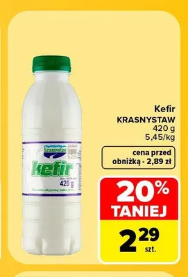 Kefir Krasnystaw promocja w Carrefour Market