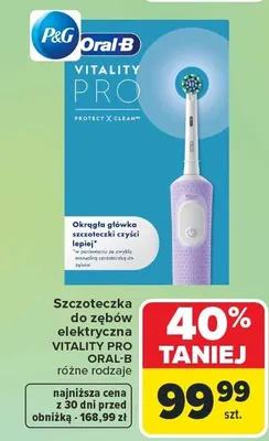 Szczoteczka do zębów elektryczna Vitality Pro promocja w Carrefour