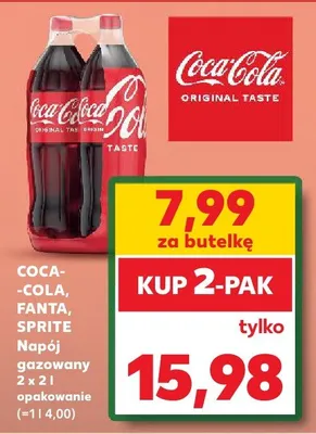 Napój gazowany 2-pak Coca-Cola promocja w Kaufland