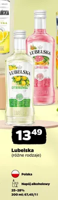 Napój alkoholowy Lubelska Grejpfrutowa promocja w Netto