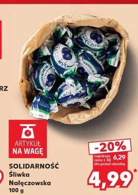 Śliwka Nałęczowska Solidarność promocja w Kaufland