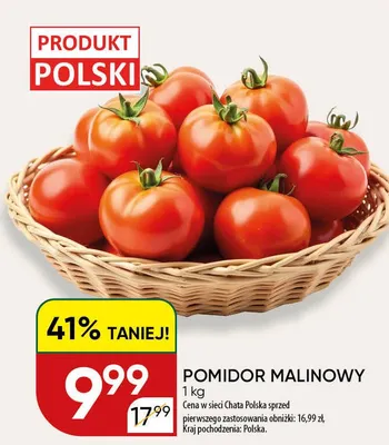 Pomidory malinowe polskie promocja w Chata Polska