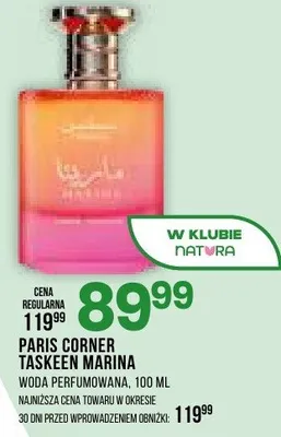 Woda perfumowana Taskeen Marina promocja w Drogerie Natura