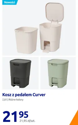 Kosz z pedałem Curver 2,8 l promocja w Action