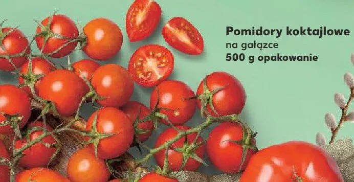 Pomidory koktajlowe na gałązce promocja w Kaufland