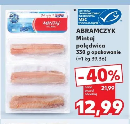 Mintaj polędwica Abramczyk promocja w Kaufland