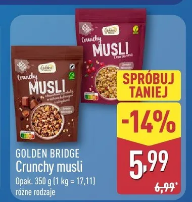 Crunchy musli promocja w Aldi