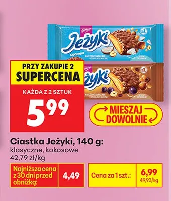 Ciastka Jeżyki klasyczne promocja w Biedronka