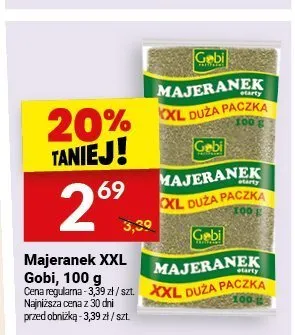 Majeranek XXL Gobi promocja w Twój Market