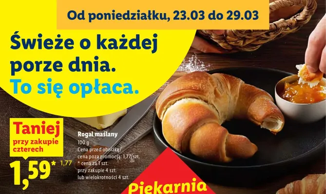 Rogal maślany promocja w Lidl