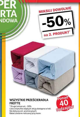 Prześcieradła frotte promocja w Selgros