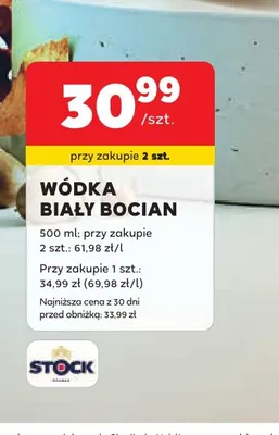 Wódka Biały Bocian promocja w Stokrotka