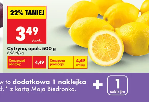 Cytryna promocja w Biedronka