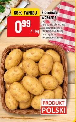 Ziemniaki wczesne promocja w POLOmarket