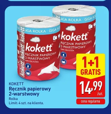 Ręcznik papierowy Kokett 2-warstwowy promocja w Aldi