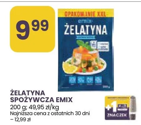 Żelatyna spożywcza Emix promocja w Stokrotka