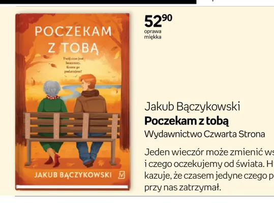 Książka Poczekam z tobą Jakub Bączykowski promocja w Empik