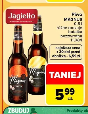 Piwo Magnus promocja w Carrefour