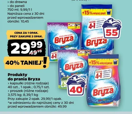 Produkty do prania Bryza promocja w Netto