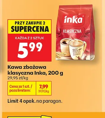 Kawa zbożowa klasyczna Inka promocja w Biedronka
