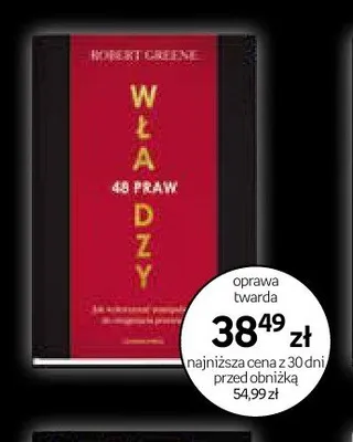 Książka 48 Praw Władzy promocja w Empik
