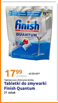 Tabletki do zmywarki Finish Quantum promocja w Action