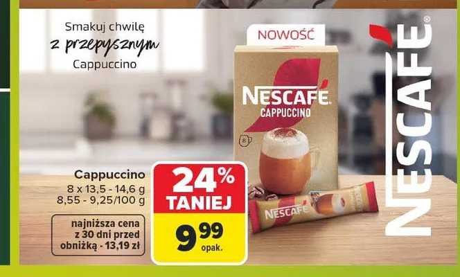 Cappuccino Nescafe promocja w Carrefour Market