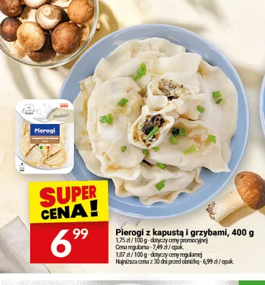 Pierogi z kapustą i grzybami Białecki Kuchnia promocja w Twój Market