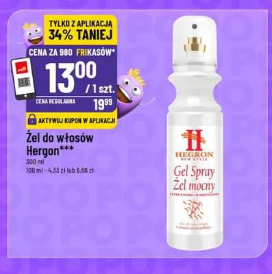 Żel do włosów Hegron promocja w POLOmarket