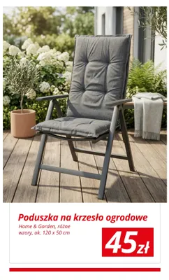 Poduszka na krzesło ogrodowe różne wzory promocja w KiK