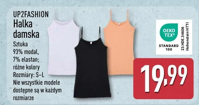 Halka damska promocja w Aldi